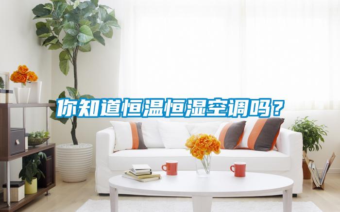 你知道恒溫恒濕空調(diào)嗎？