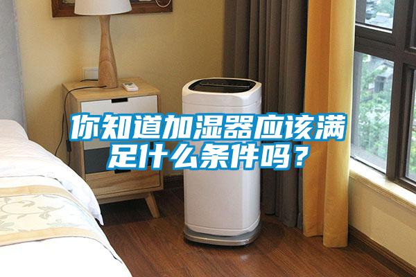你知道加濕器應(yīng)該滿足什么條件嗎？