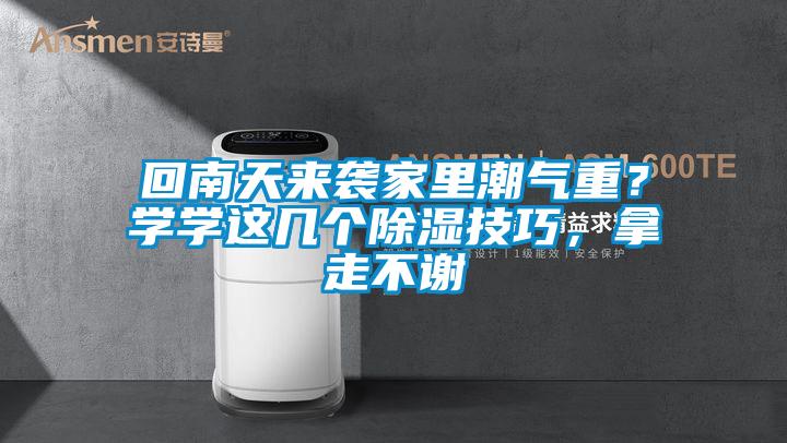 回南天來襲家里潮氣重？學(xué)學(xué)這幾個除濕技巧，拿走不謝