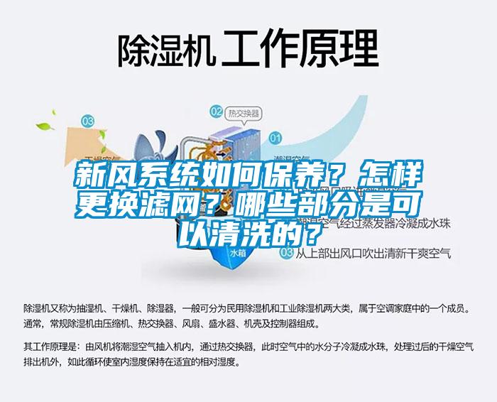 新風(fēng)系統(tǒng)如何保養(yǎng)？怎樣更換濾網(wǎng)？哪些部分是可以清洗的？