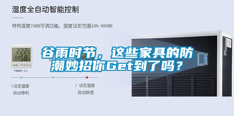 谷雨時(shí)節(jié)，這些家具的防潮妙招你Get到了嗎？