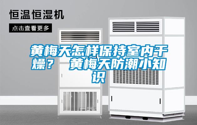 黃梅天怎樣保持室內(nèi)干燥？ 黃梅天防潮小知識(shí)
