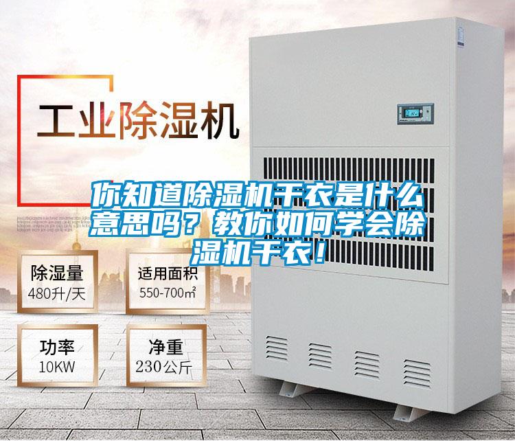 你知道除濕機(jī)干衣是什么意思嗎？教你如何學(xué)會(huì)除濕機(jī)干衣！