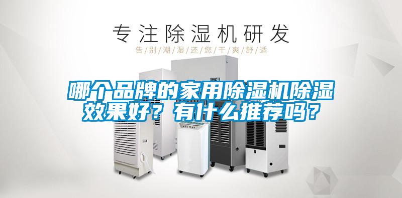 哪個品牌的家用除濕機除濕效果好？有什么推薦嗎？