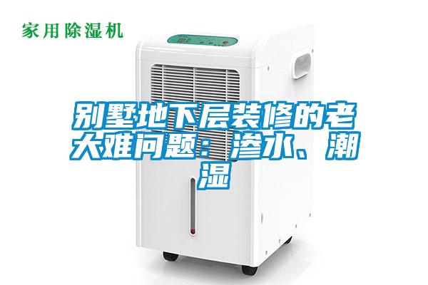 別墅地下層裝修的老大難問題：滲水、潮濕