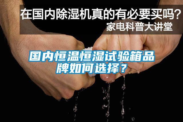 國內(nèi)恒溫恒濕試驗箱品牌如何選擇？