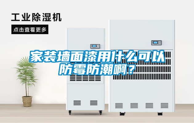 家裝墻面漆用什么可以防霉防潮??？