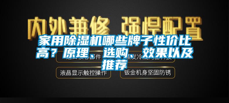 家用除濕機(jī)哪些牌子性價(jià)比高？原理、選購(gòu)、效果以及推薦