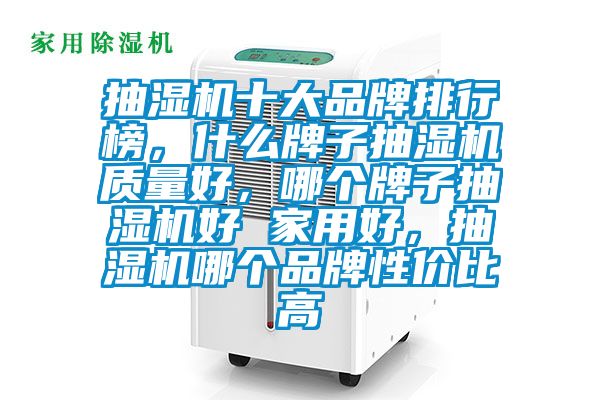 抽濕機十大品牌排行榜，什么牌子抽濕機質量好，哪個牌子抽濕機好 家用好，抽濕機哪個品牌性價比高