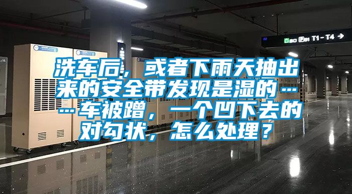 洗車后，或者下雨天抽出來的安全帶發(fā)現(xiàn)是濕的……車被蹭，一個凹下去的對勾狀，怎么處理？