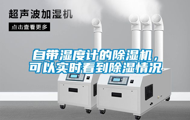 自帶濕度計的除濕機，可以實時看到除濕情況