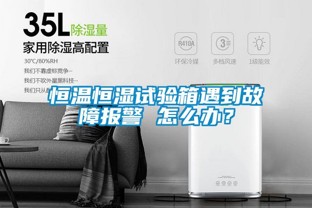 恒溫恒濕試驗(yàn)箱遇到故障報(bào)警 怎么辦？