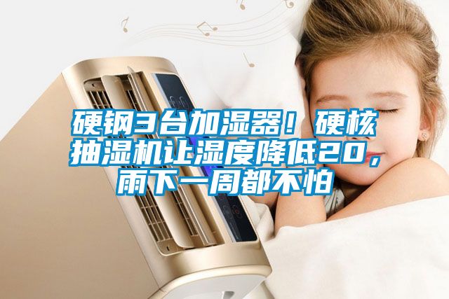 硬鋼3臺(tái)加濕器！硬核抽濕機(jī)讓濕度降低20，雨下一周都不怕